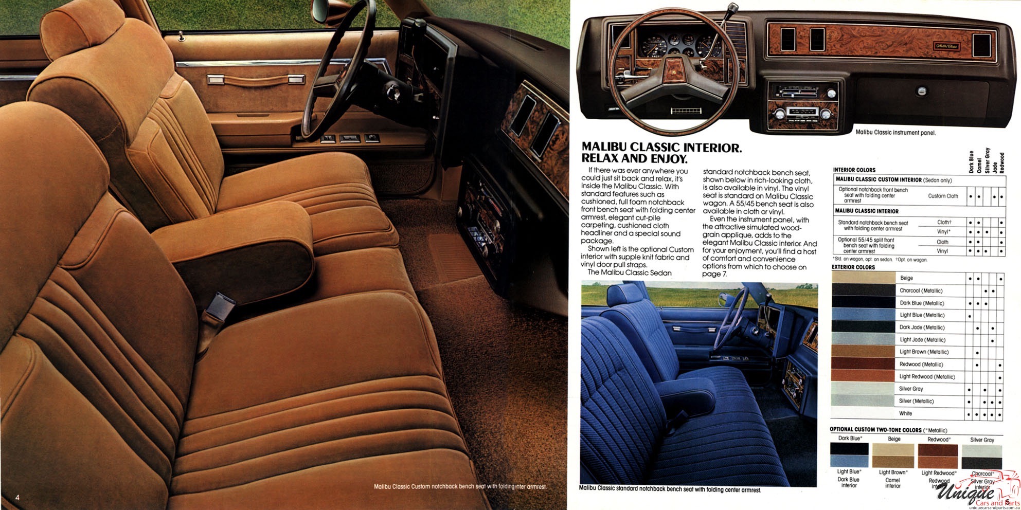 1982 Chevrolet Malibu Classic Brochure Page 4